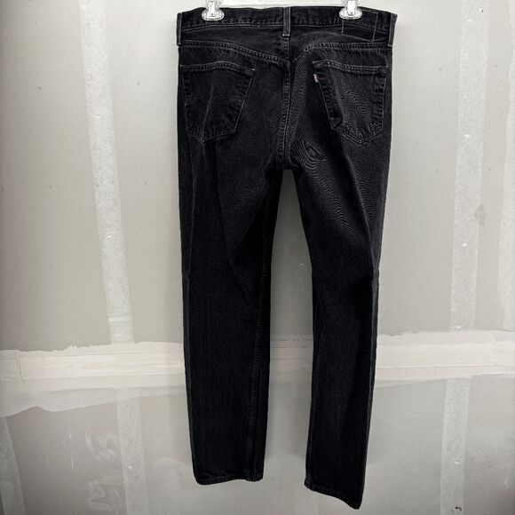 Vintage Levis 501 Jeans Mens 34x30 Black Denim Button Fly Straight MEX 2000 Y2K - Picture 5 of 8